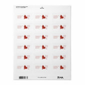 Étiquette Mon Amour Vous Tiendra Chaud (Feuille entière)