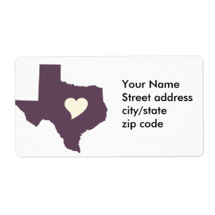Étiquette Mon coeur est au Texas