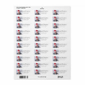 Étiquette Mon premier bébé de Noël Nom photo Retour Adresse (Feuille entière)