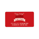 Étiquette Mon Très Joyeux Petit Bébé de Noël 1er Noël (Devant)