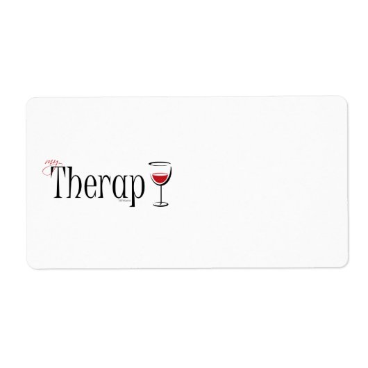 Étiquette Mon (vin) thérapie (Devant)