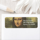 Étiquette Mona Lisa Leonardo da Vinci Art (En situation)
