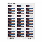 Étiquette Monaco Monte Carlo la nuit (Feuille entière)