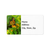 Étiquette Monarque Sur Lantana (Devant)