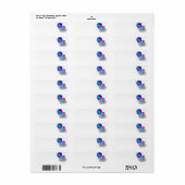 Étiquette mondial (Feuille entière)