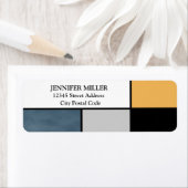 Étiquette Mondrian inspiré (En situation)