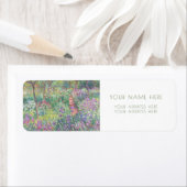 ÉTIQUETTE MONET "LE JARDIN DE L'ARTISTE" RETOUR ADRESSE ÉTIQ (En situation)