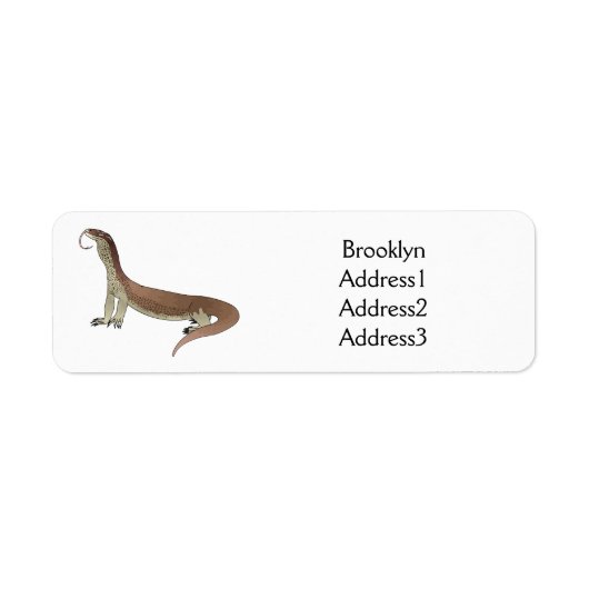 Étiquette Monitor lizard (Devant)