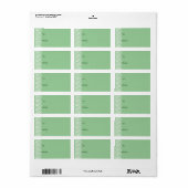 Étiquette Monnaie avec Faux Lace (Feuille entière)