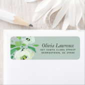 Étiquette Monnaie Rustique Abstraite Floral Retourner l'adre (En situation)