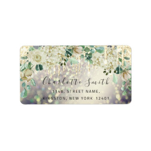 Étiquette Monnaie verte de la poupée Mariage RSVP Parties sc