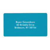 Étiquette Monochrome durable (Devant)