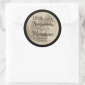 Étiquette monochrome maison personnalisé (Sac)