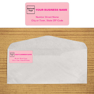 Étiquette Monochrome Pink Color Address Label