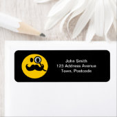 Étiquette Monocle moustache (En situation)