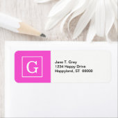 Étiquette Monogram initial (En situation)