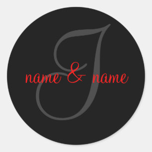 Étiquette monogramme