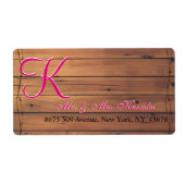 Étiquette Monogramme 3d Barbeau Wall (Devant)