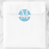 étiquette Monogramme bleu (Sac)