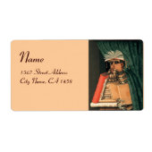 Étiquette MONOGRAMME DE BIBLIOTHÈQUE, rose (Devant)