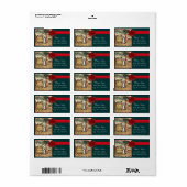 ÉTIQUETTE MONOGRAMME DE GRAINE ANTIQUE VINEYARD HARVEST WAX  (Feuille entière)