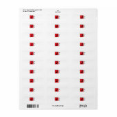 Étiquette Monogramme de nom professionnel élégant moderne (Feuille entière)