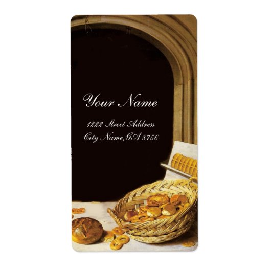 ÉTIQUETTE MONOGRAMME DE SCELLÉ DE PAIN DE BAIGNOIRE ANTIQUE (Devant)