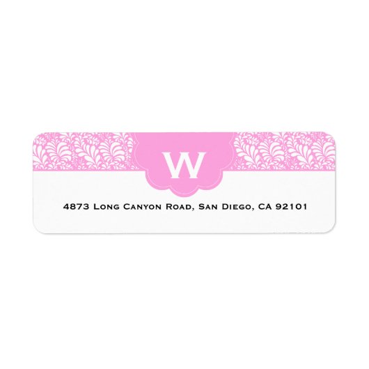 Étiquette Monogramme déco (Devant)