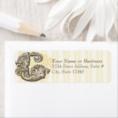 Étiquette Monogramme G (En situation)