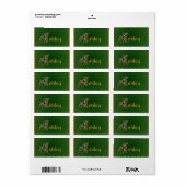 Étiquette Monogramme Initiale A Marguerite Florale Art Perso (Feuille entière)