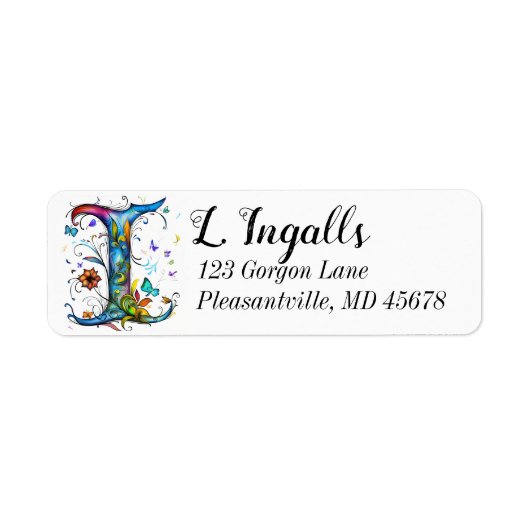 Étiquette Monogramme lunaire I (Devant)