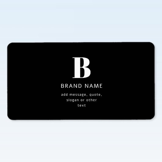 Étiquette Monogramme moderne modifiable Nom et message | Noi