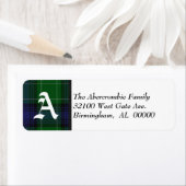 Étiquette Monogramme traditionnel tataré Abercrombie (En situation)