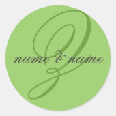 Étiquette monogramme Z (Devant)