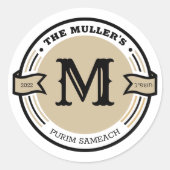 Étiquette monographique personnalisé (Devant)