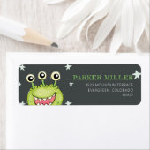 Étiquette Monster Thème Anniversaire (En situation)