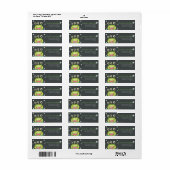 Étiquette Monster Thème Anniversaire (Feuille entière)