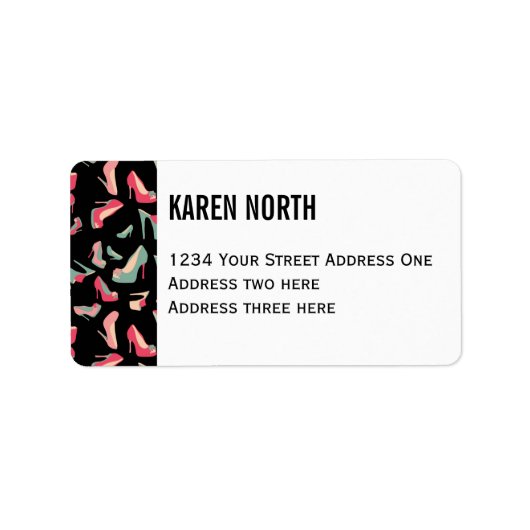 Étiquette Monstre de chaussures (Devant)