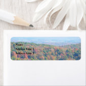 Étiquette Montagnes des Appalaches à l'automne (En situation)