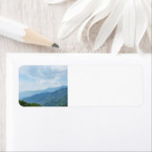 Étiquette Montagnes Smokey (En situation)