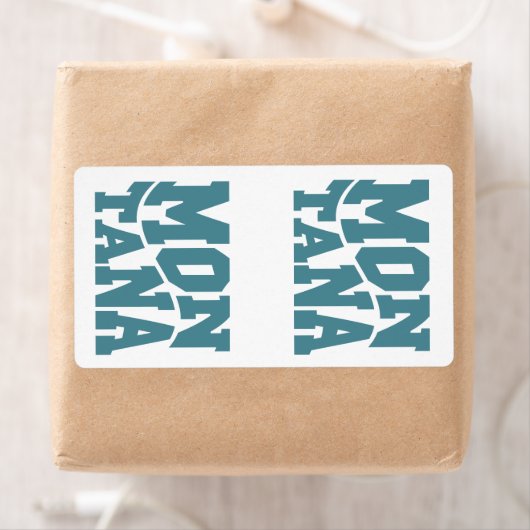 Étiquette Montana (En situation)