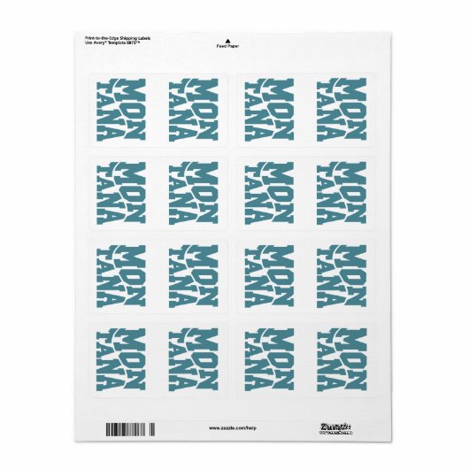 Étiquette Montana (Feuille entière)