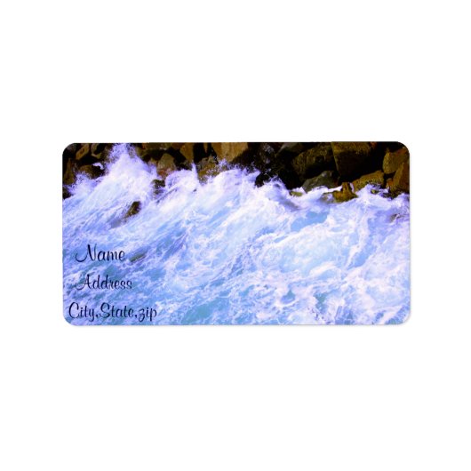 Étiquette Montée des vagues_ (Devant)