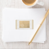 Étiquette Montée en papier mouton (En situation)