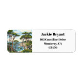 Étiquette Monterey California Cypress Trees Adresse de retou (Devant)