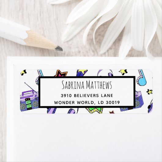 Étiquette Montez la musique (En situation)