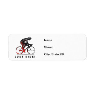 Étiquette Montez ! - Un design cycliste