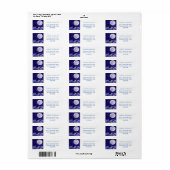 Étiquette Montre Lune (Feuille entière)