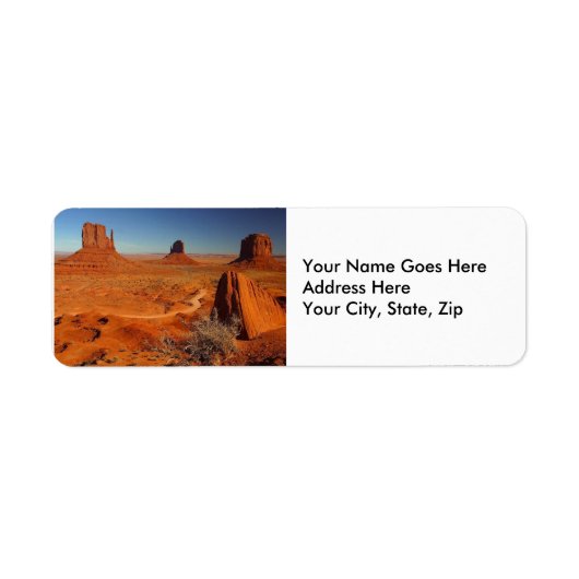 Étiquette Monument Valley 1 (Devant)