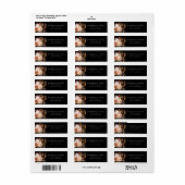 Étiquette Moody Autumn Elegant Floral Adresse de retour (Feuille entière)